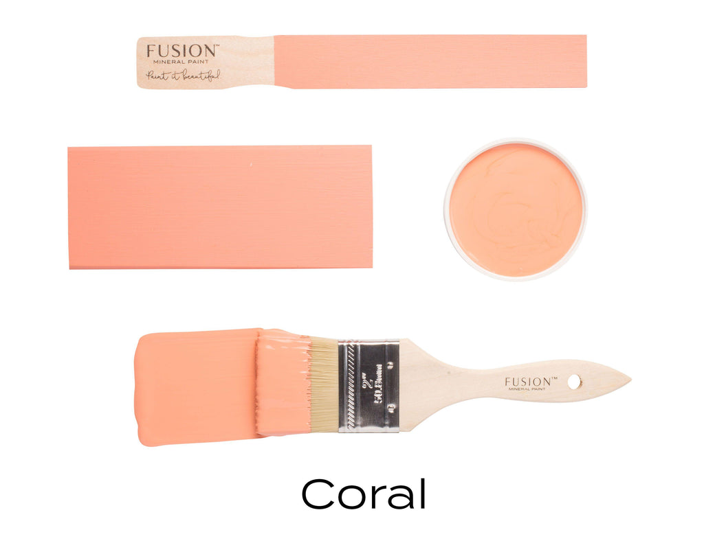 Fusion Mineral Paint Coral Brushstroke