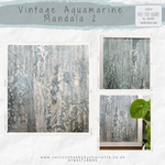 Load image into Gallery viewer, Vintage Aquamarine Mandala Wall Art Collection
