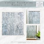 Load image into Gallery viewer, Vintage Aquamarine Mandala Wall Art Collection
