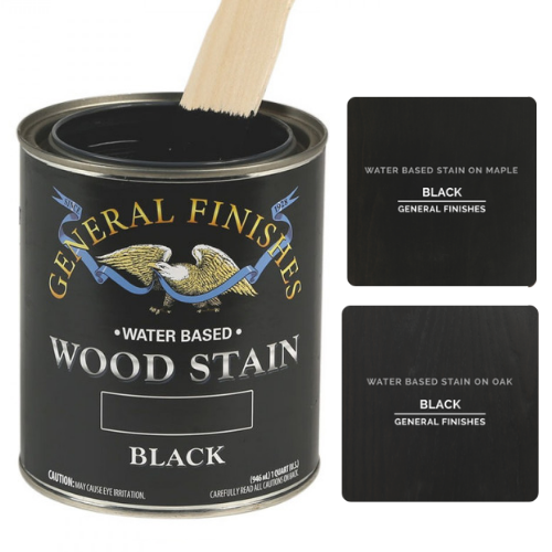 General Finishes Waterbased Wood Stain Black