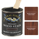 Load image into Gallery viewer, General Finishes Waterbased Wood Stain Brown Mahogany
