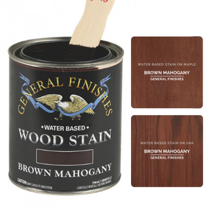 General Finishes Waterbased Wood Stain Brown Mahogany