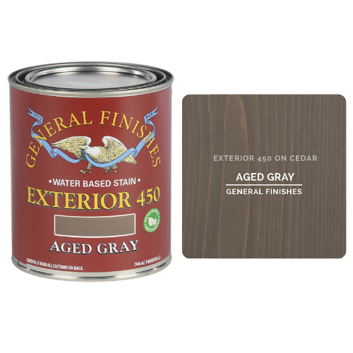 General Finishes Exterior 450 Wood Stain Aged Gray