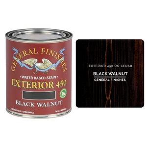 General Finishes Exterior 450 Wood Stain Black Walnut