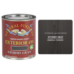 General Finishes Exterior 450 Wood Stain Stormy Gray