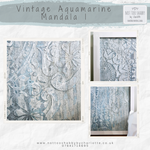 Load image into Gallery viewer, Vintage Aquamarine Mandala Wall Art Collection
