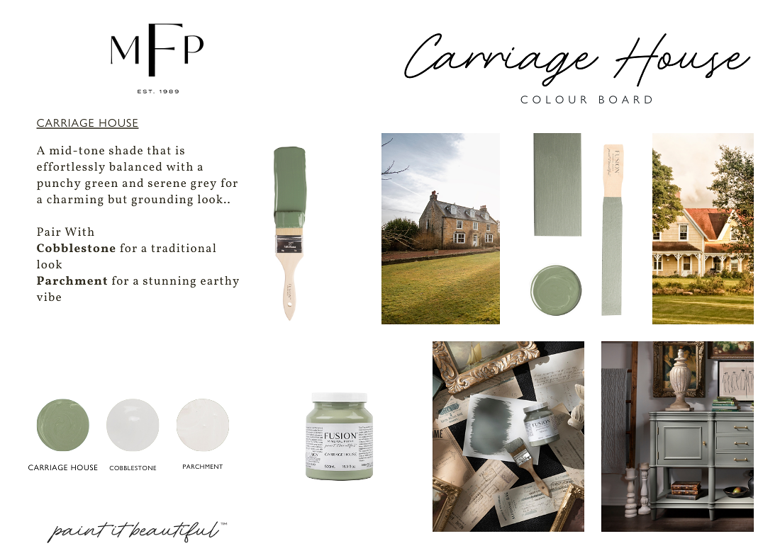 Fusion Mineral Paint Carriage House Mood Board