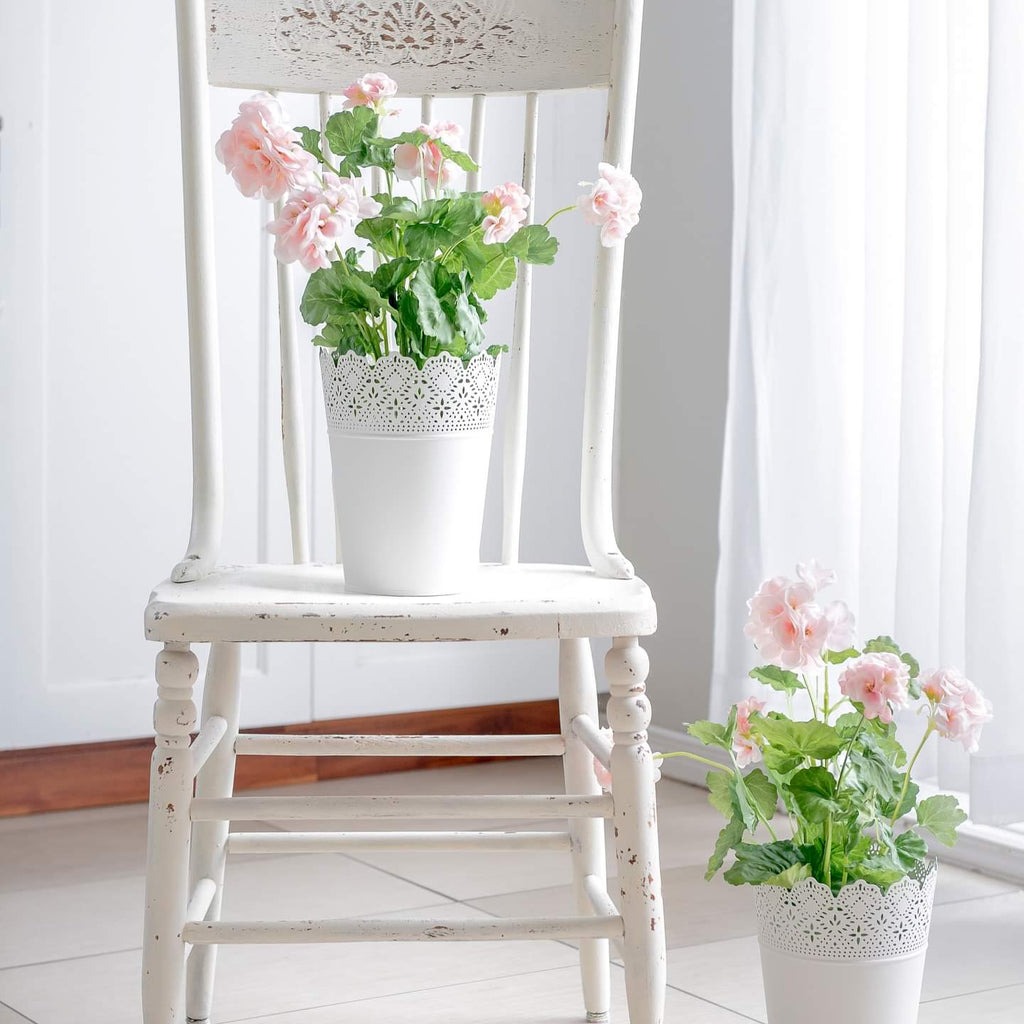 HH Milk Paint chair painted in limestone