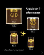 Load image into Gallery viewer, Gold Guild Lane Super Guild Acrylic Enamel Waterbased metallic guilding paint, Gold leaf effect - available in 4 sizes
