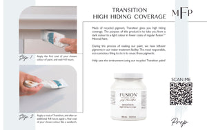 How to use Fusion Transition to go from dark furniture to light paintwork
