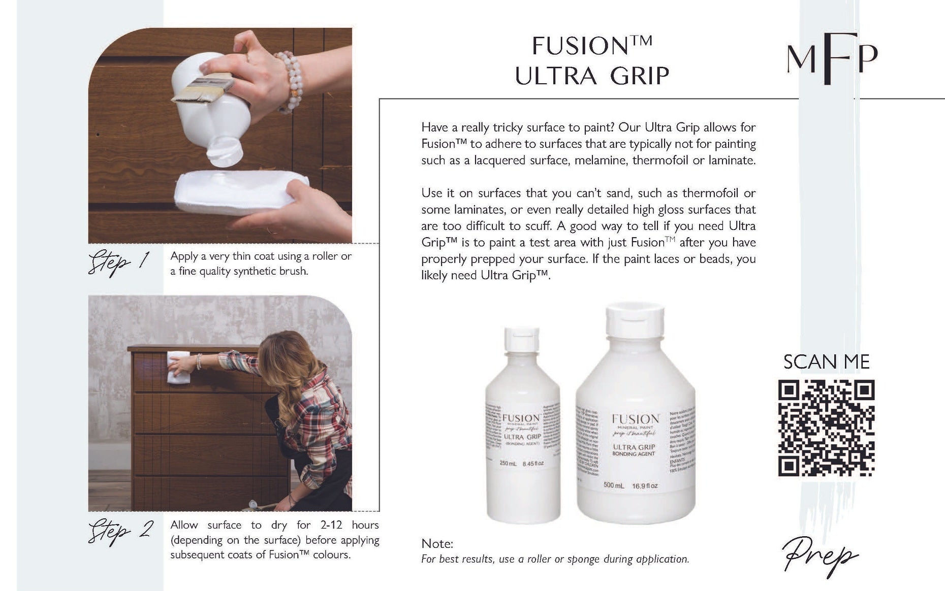 How to use Fusion Ultra Grip to prime your furniture