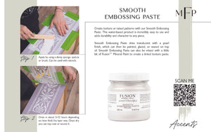 How to create a raised stencil and texture with fusion smooth embossing paste
