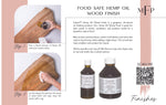 Load image into Gallery viewer, How to use fusion hemp oil to treat wood to a foodsafe finish

