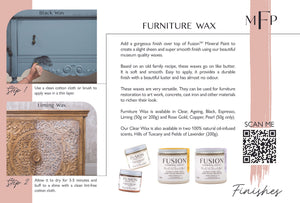 How to use Fusion furniture waxes