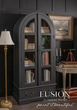 Load image into Gallery viewer, Fusion Mineral Paint Cast Iron painted glass display cabinets
