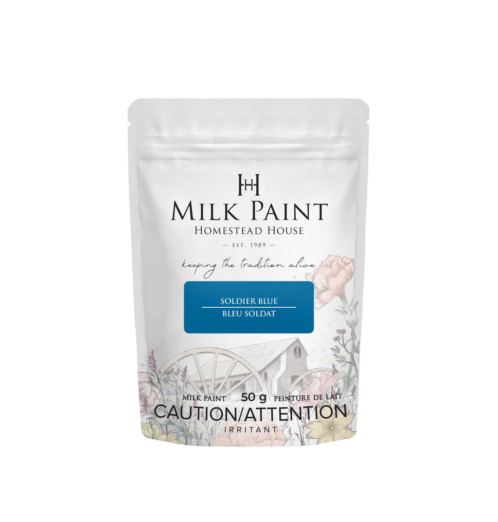 Homestead House Milk Paint Soldier Blue 50g Packet