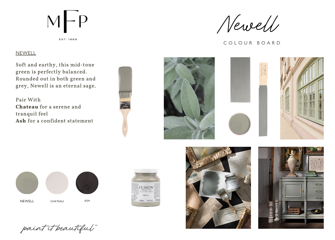 Fusion Mineral Paint Newell Colour Mood Board