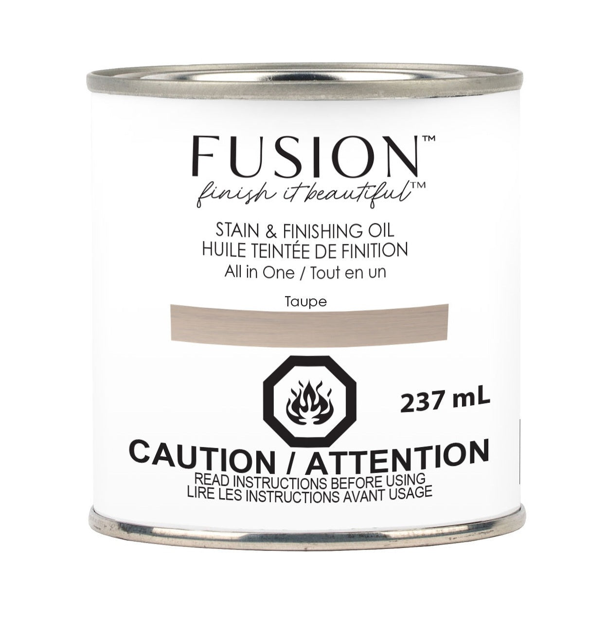 Fusion Mineral Paint Stain and Finishing Oil Taupe