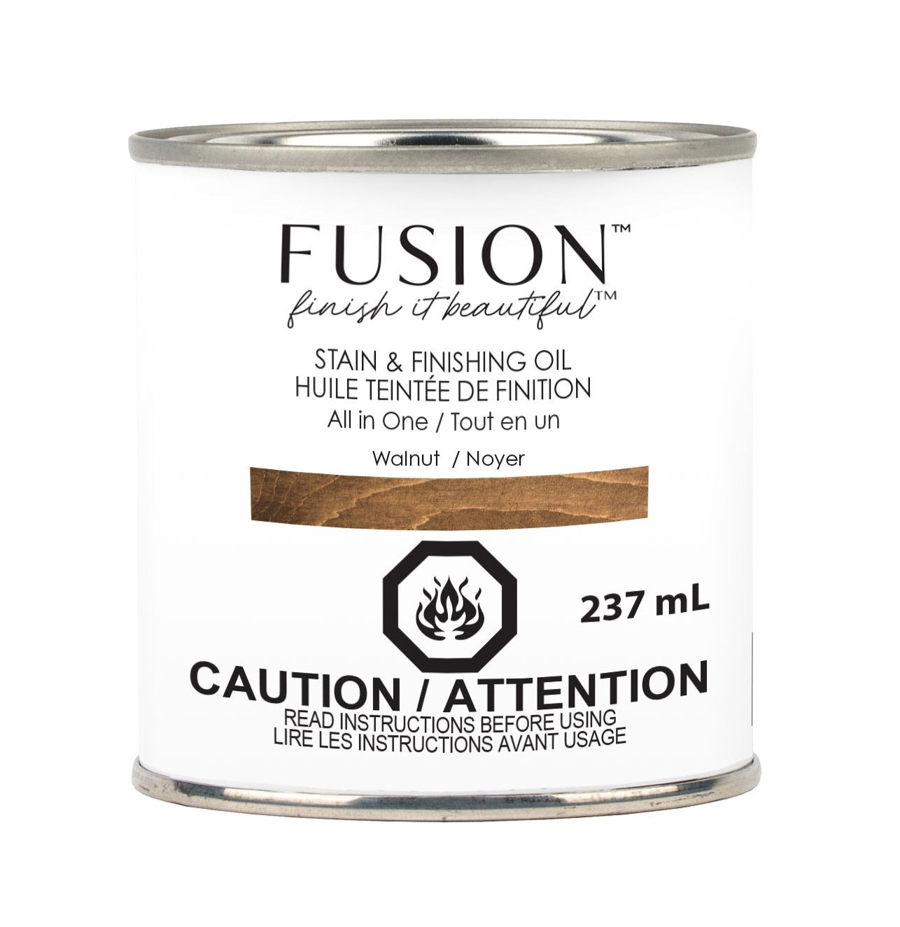Fusion Mineral Paint Stain and Finishing Oil Walnut