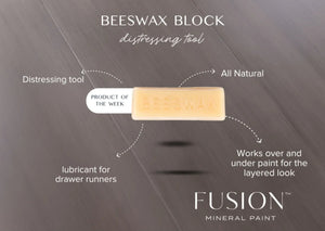 Fusion Mineral Paint Beeswax Distressing Block Characteristics