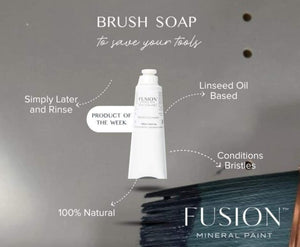 Fusion Mineral Paint Brush Soap Characteristics