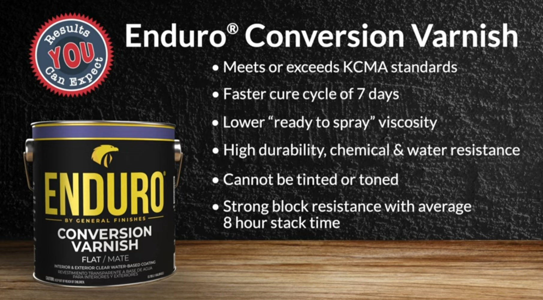 Enduro Pro Conversion Varnish Properties