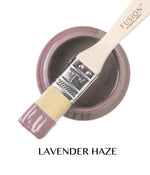 Load image into Gallery viewer, Fusion Mineral Paint Lavender Haze open pot with brush
