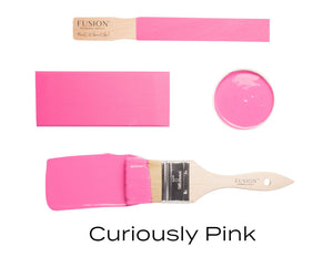 Fusion Mineral Paint Cureiously Pink Brushstrokes