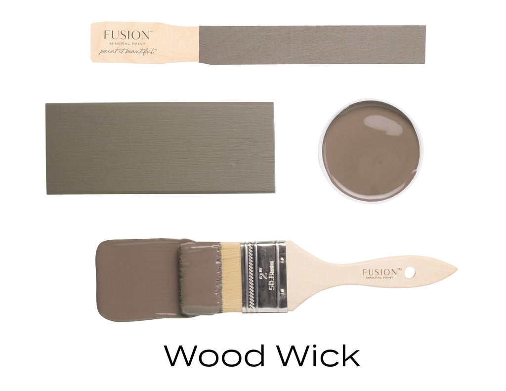 Fusion mineral paint woodwick brushstrokes