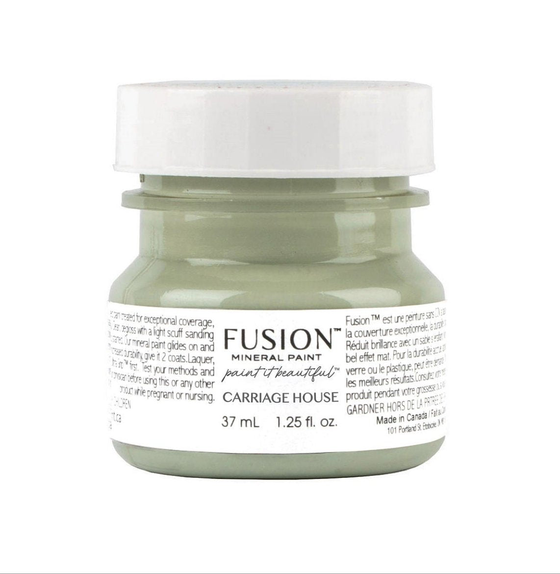 Fusion mineral paint carriage house tester pot