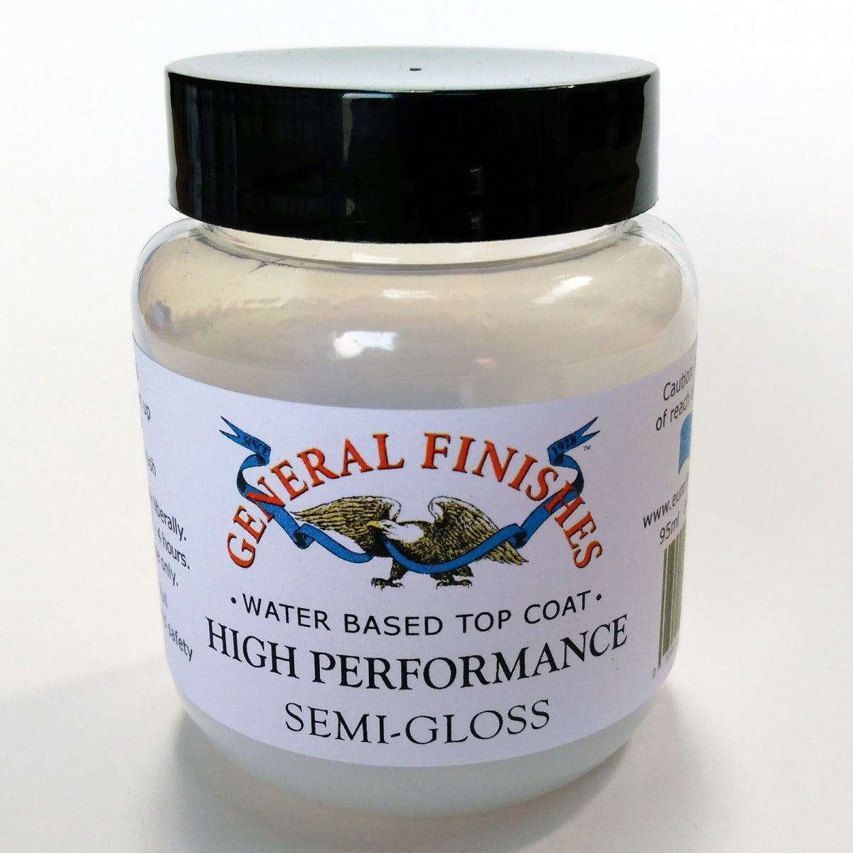 General Finishes High Performance Topcoat Sample 95ml Semi Gloss