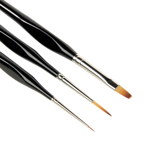 3 Pieces Professional Detail Modelling Brush Set