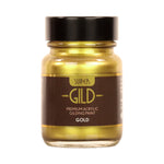 Load image into Gallery viewer, 30ml Guild Lane Super Guild Acrylic Enamel Waterbased metallic guilding paint in Gold
