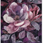 Load image into Gallery viewer, Violet Blooms Redesign with Prima Decoupage Fibre Paper with a dark purple and burgundy flower
