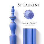Load image into Gallery viewer, Homestead House Milk Paint St Laurent Flat Lay with powder, painted trim and distressed spindle

