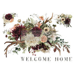 Load image into Gallery viewer, Rustic Charm Extra Large Redesign with Prima Transfer - Welcome Home, autumnal florals and antlers
