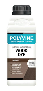 Load image into Gallery viewer, Walnut Polyvine interior and exterior wood dye - available in 200ml, 500ml, 1 litre
