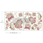 Load image into Gallery viewer, Paisley Lover Redesign with Prima Maxi Transfer - rose and sage pretty paisley motifs
