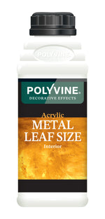 Load image into Gallery viewer, 1 litre Polyvine acrylic metal leaf size bottle on a white background
