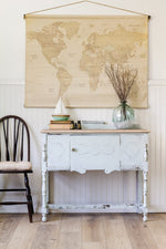 Load image into Gallery viewer, Long Legged Sideboard console Table painted in Homestead House Milk Paint Parlour
