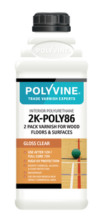 Load image into Gallery viewer, Polyvine 2K Poly 86 2 part varnish kit - 1.1 litre Gloss varnish
