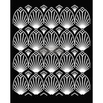 Load image into Gallery viewer, Art Deco Redesign with Prima Stencil Fan Design Stencil
