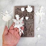 Load image into Gallery viewer, Angel Twirl Redesign with Prima mould - delicate ballerinas and roses being unmoulded
