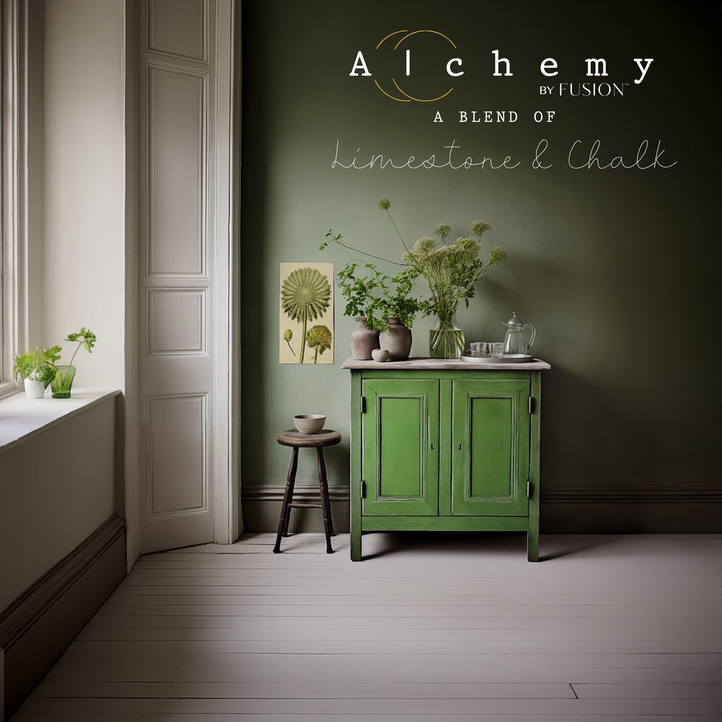 Alchemy By Fusion Moss Painted Sideboard