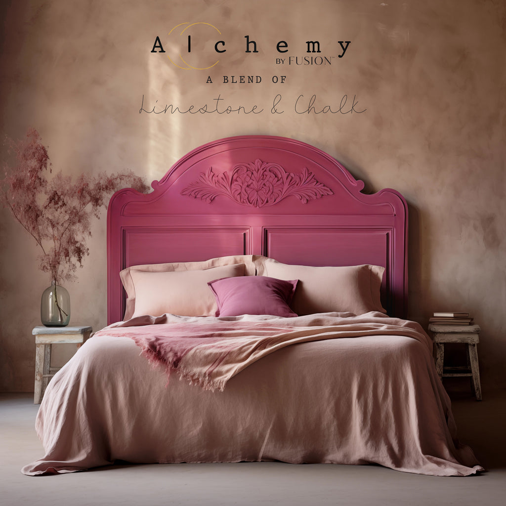 Alchemy By Fusion Raspberry Painted Vintage Bedframe
