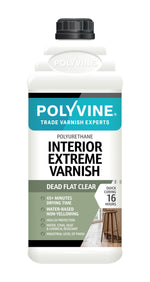 Load image into Gallery viewer, 1 litre Dead Flat Polyvine interior extreme varnish bottle on a white background
