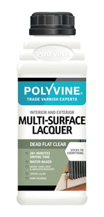 Load image into Gallery viewer, 500ml Dead Flat Clear Polyvine Multi Surface Lacquer (Interior and Exterior)
