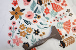 Load image into Gallery viewer, Doodle Flowers Redesign with Prima Small Transfer - hand drawn folk style floral pattern close up with transfer tool
