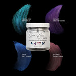 Load image into Gallery viewer, Fusion ChromaFlex Colour Changing Lustrous Paint 4 x 22ml Tubes Variety Pack with brushstrokes
