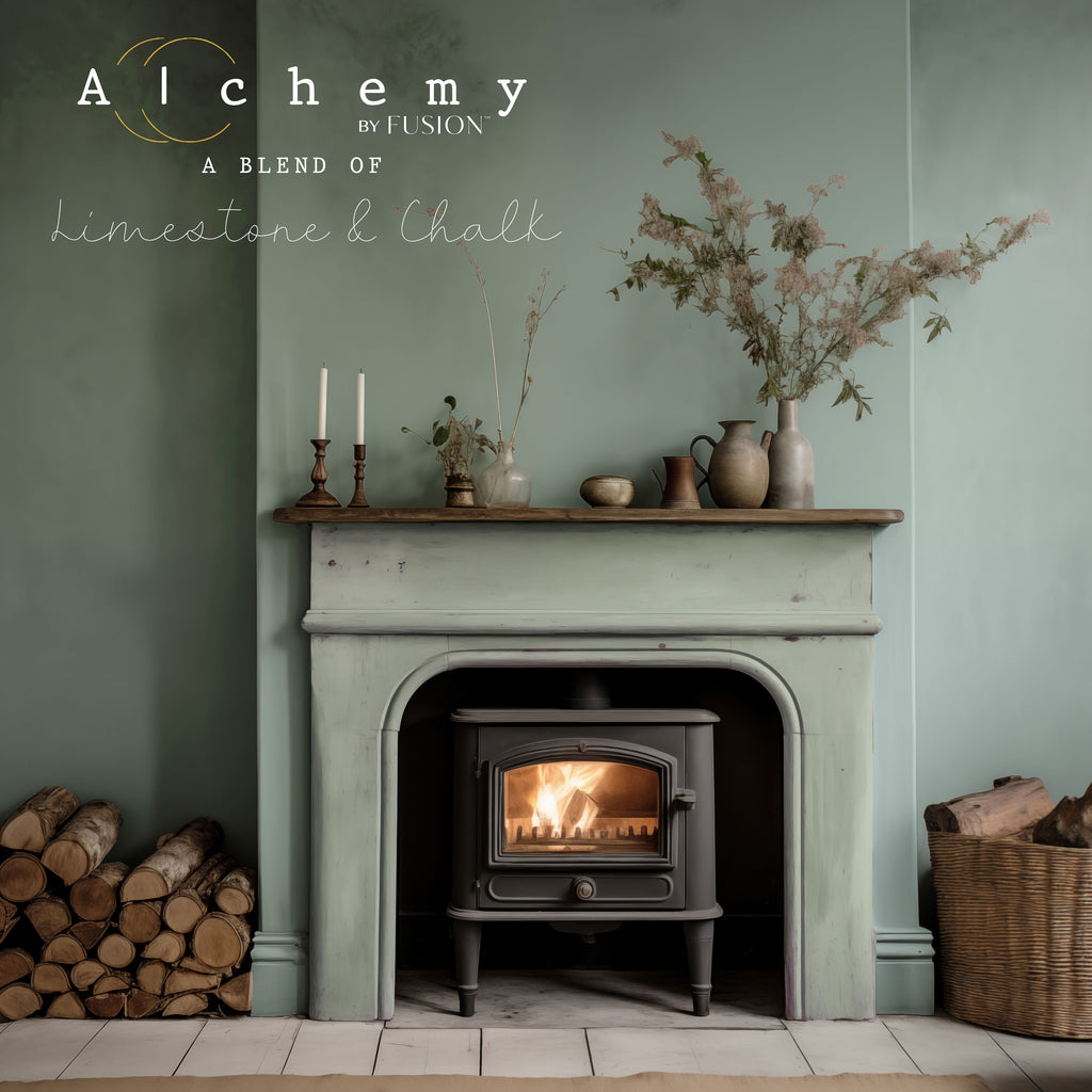 Alchemy By Fusion Thyme Painted Fireplace Surround